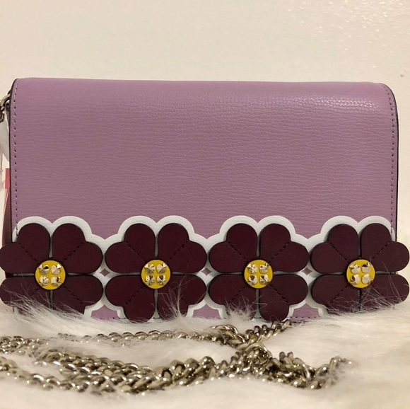 NWT Kate spade Sylvia Graphic Clover Chain Wallet - Picture 3 of 8